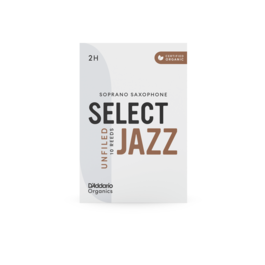 Palheta Para Saxo Soprano D Addario Select Jazz Organica Não Cortada 2 Dura