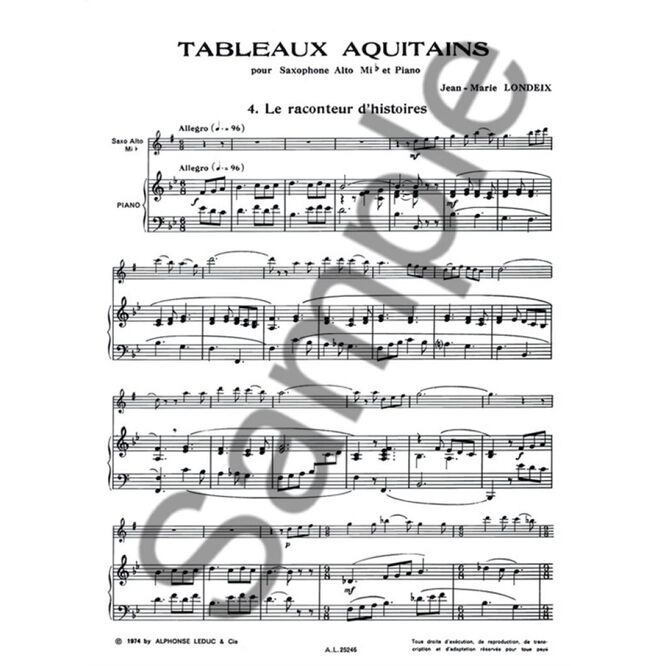 LONDEIX, JEAN MARIE.-TABLEAUX AQUITAINS N 4 LE RACONTEUR D`HISTOIRES SAMPLE