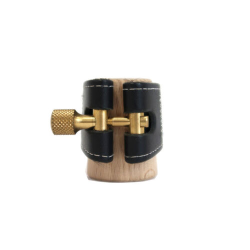Abrazadera Saxo Alto Wood Stone Ishimori Kodama 2 Negra Para Boquilla Selmer