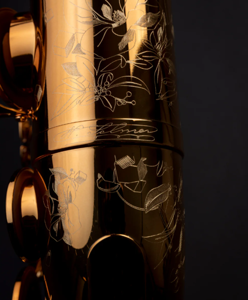 Saxofone Tenor Selmer Supremo Banhado A Ouro Gravado Aug