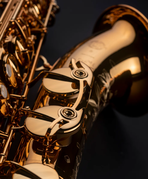 Saxofone Tenor Selmer Supremo Banhado A Ouro Gravado Aug