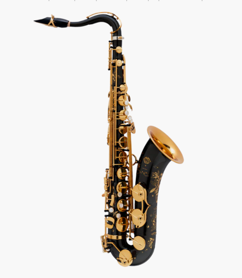 Saxofone Tenor Selmer Supremo Preto Gravado Chaves Laqueadas Ng Vo