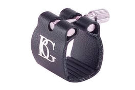 Braçadeira E Porta-Boquilha Para Clarinete Baixo Em Couro Bg Standard L-9