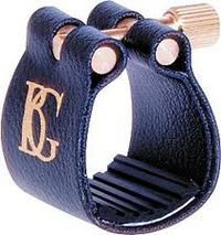 Braçadeira E Porta-Boquilha Para Saxofone Barítono Bg Standard L-15 Couro