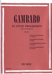 Gambaro, Giovanni Battiste.- 22 Estudos Progressivos (22 Studi Progresivi)